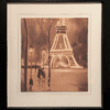 Eiffel Tower, couple, rain
